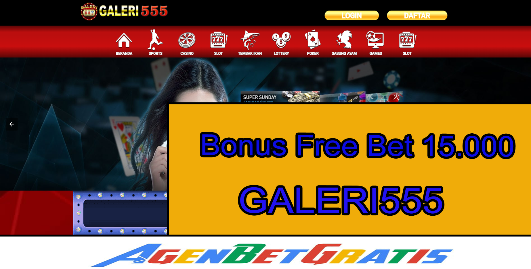 GALERI555 - Bonus FreeBet 15.000