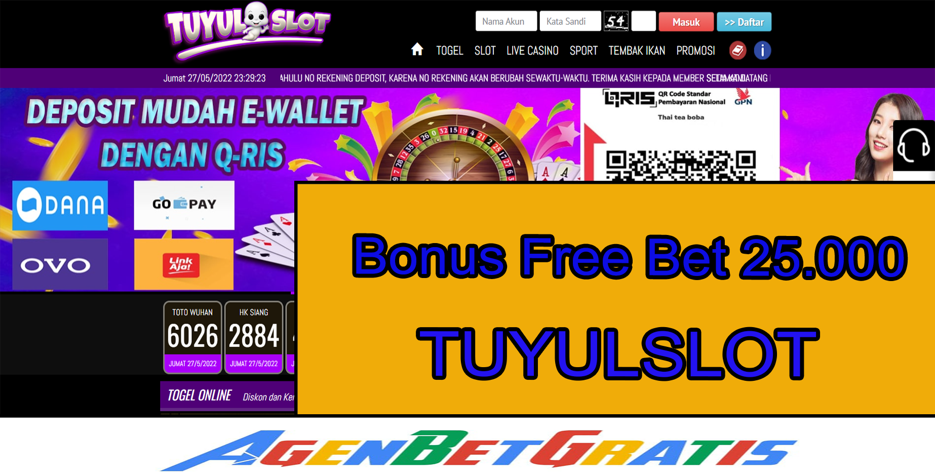 TUYULSLOT - Bonus FreeBet 25.000