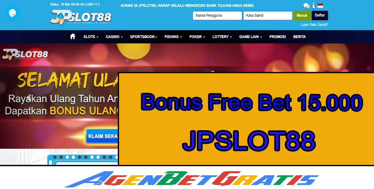 JPSLOT88  - Bonus FreeBet 15.000