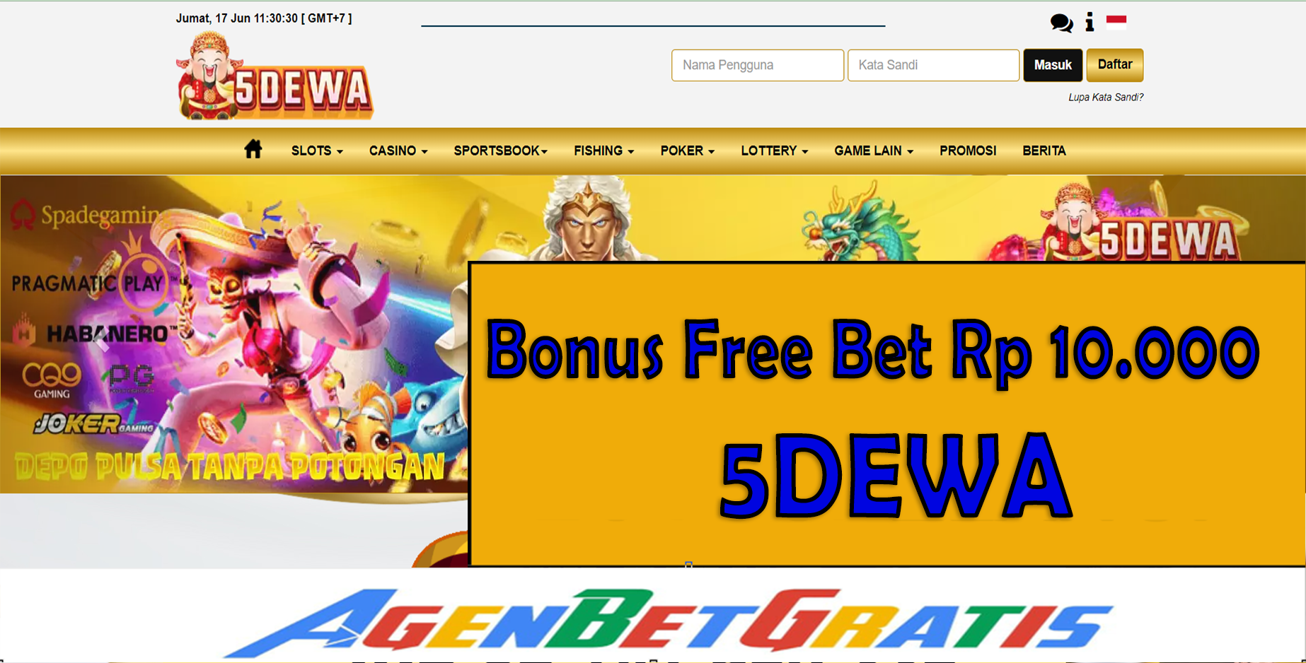 5DEWA - Bonus FreeBet 10.000