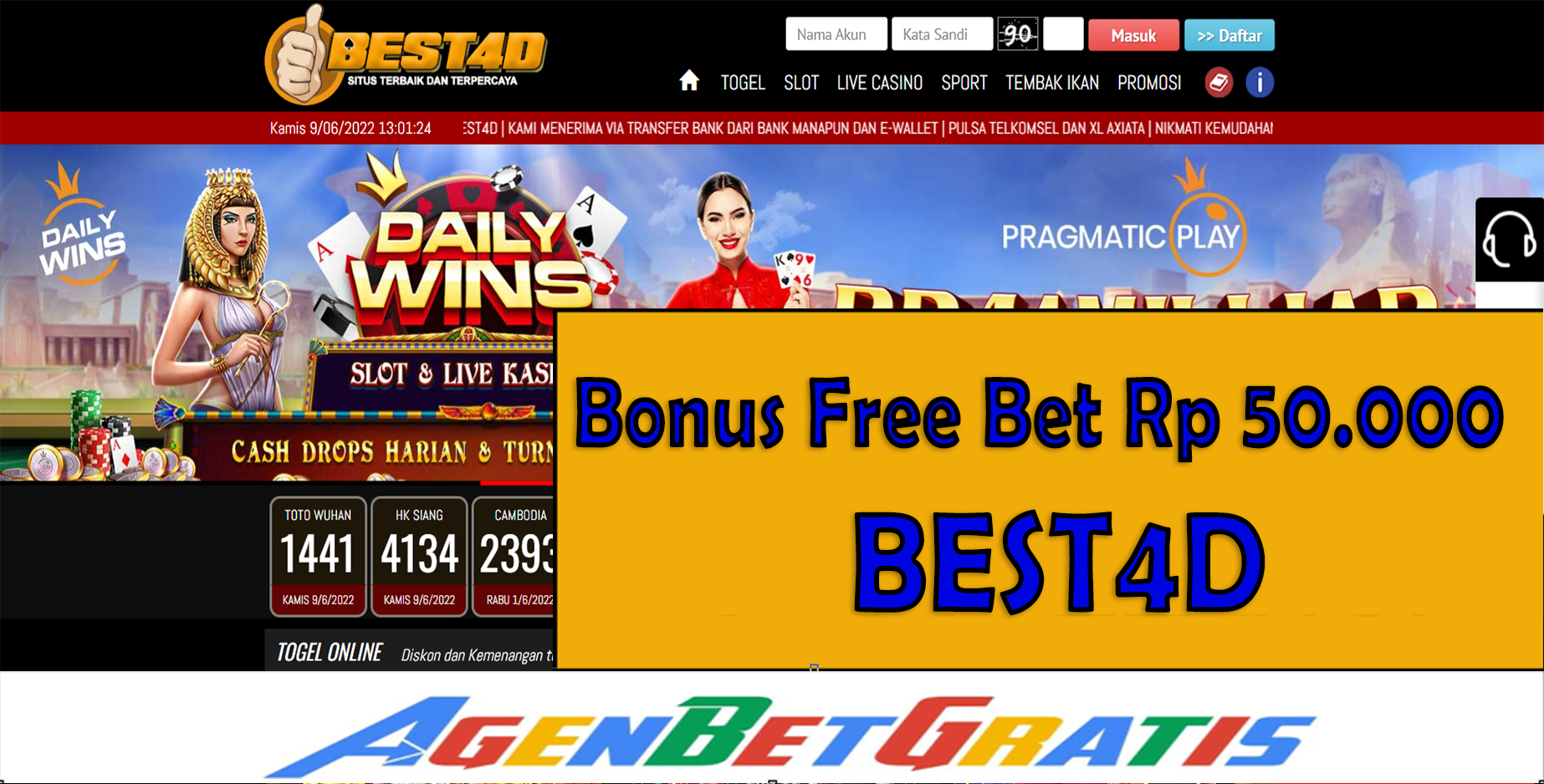 BEST4D - Bonus FreeBet 50.000