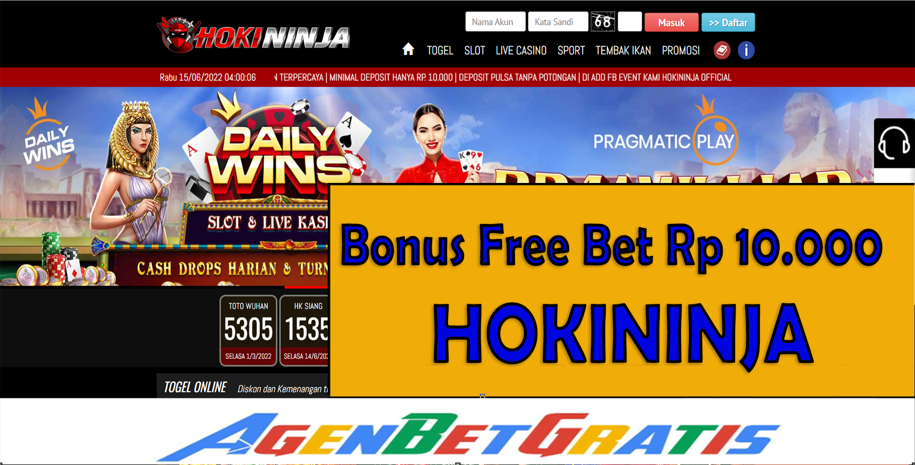 HOKININJA - Bonus FreeBet 10.000