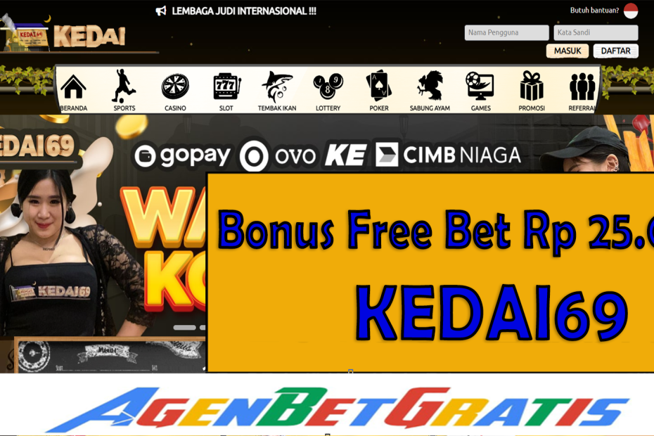 KEDAI69 - Bonus FreeBet 25.000