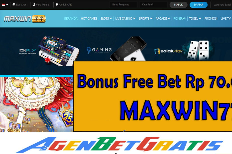 MAXWIN77 - Bonus FreeBet 70.000