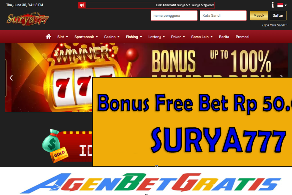 SURYA777 - Bonus FreeBet 100.000