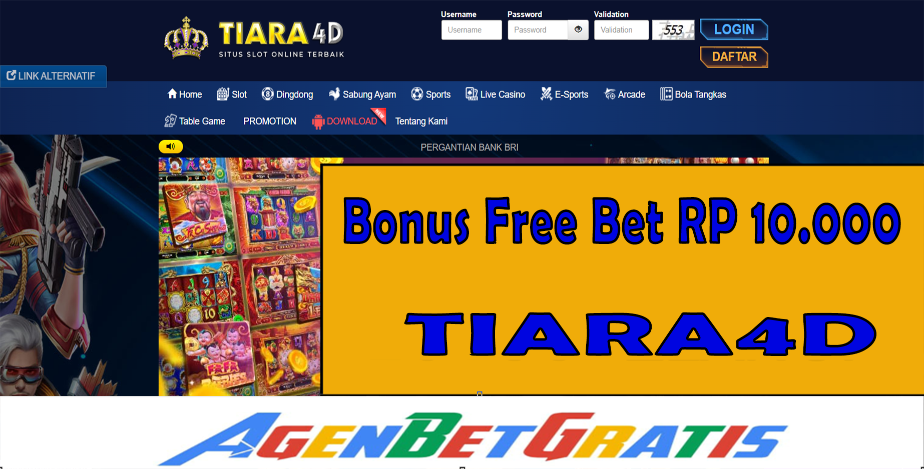 TIARA4D - Bonus FreeBet 10.000