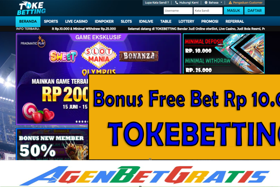 TOKEBETTING - Bonus FreeBet 10.000