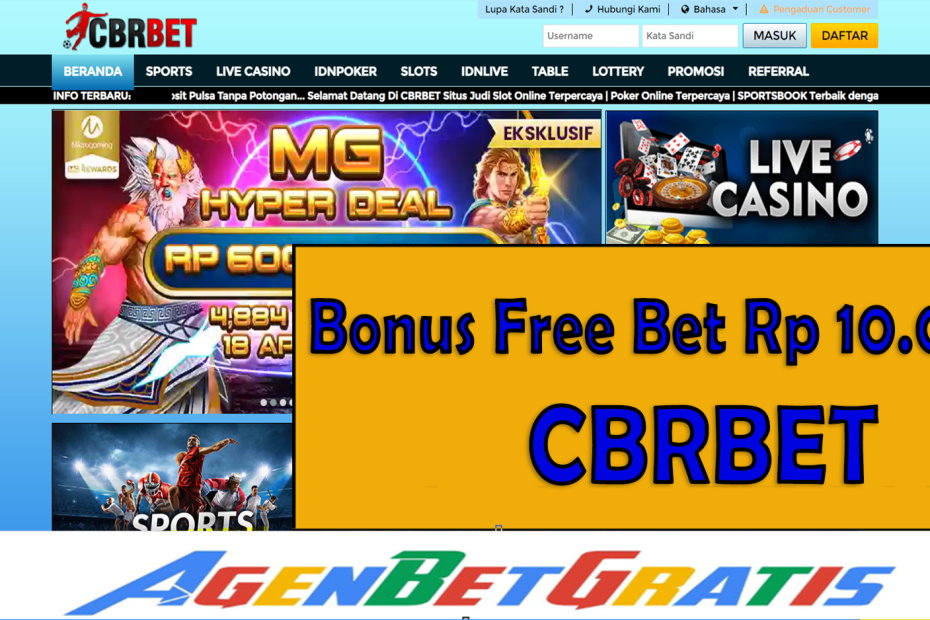 CBRBET - Bonus FreeBet 10.000