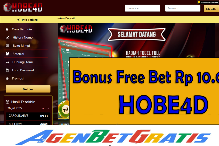 HOBE4D - Bonus FreeBet 10.000