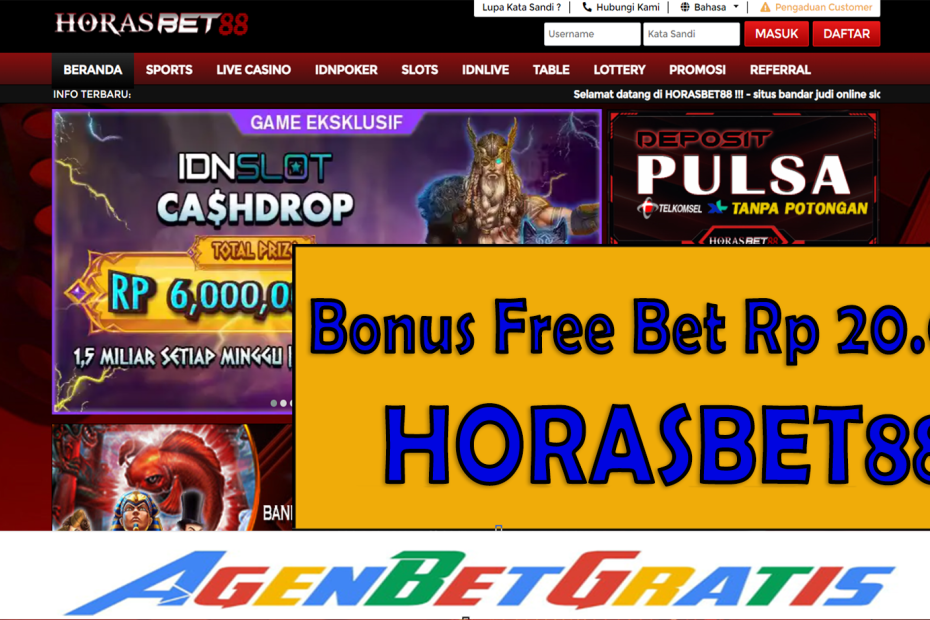 HORASBET88 - Bonus FreeBet 20.000