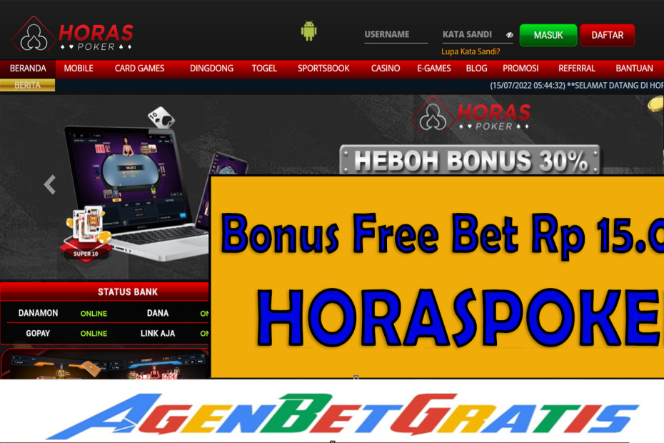 HORASPOKER - Bonus FreeBet 15.000