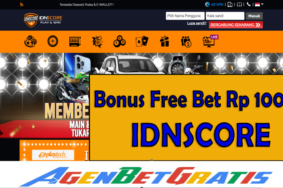 IDNSCORE - Bonus FreeBet 100.000