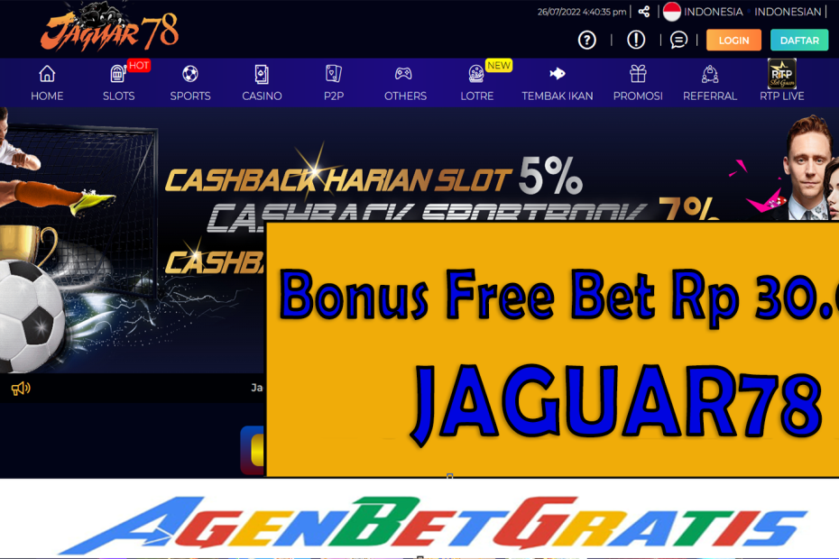 JAGUAR33 - Bonus FreeBet 20.000