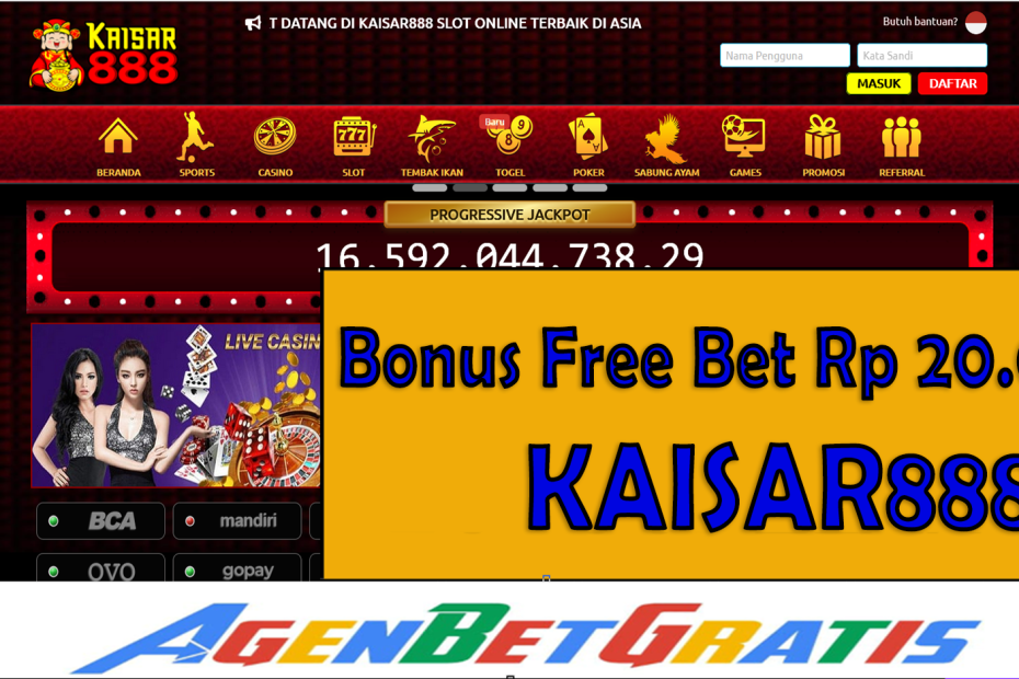 KAISAR888 - Bonus FreeBet 20.000