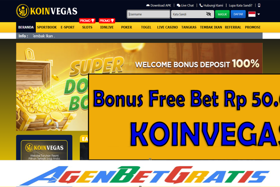 KOINVEGAS - Bonus FreeBet 50.000