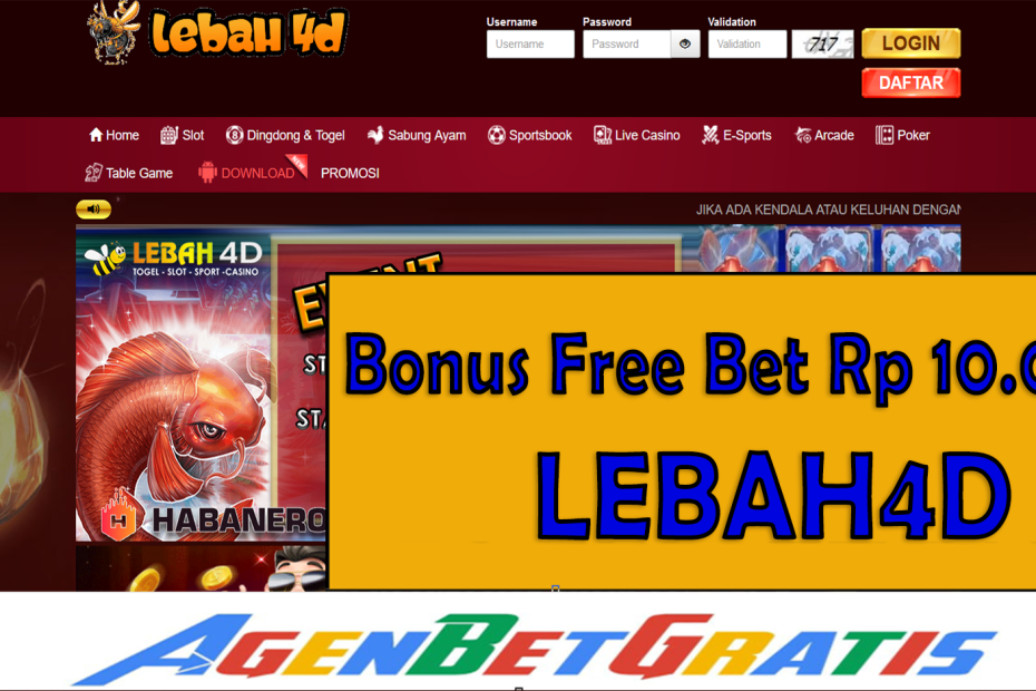 LEBAH4D - Bonus FreeBet 10.000