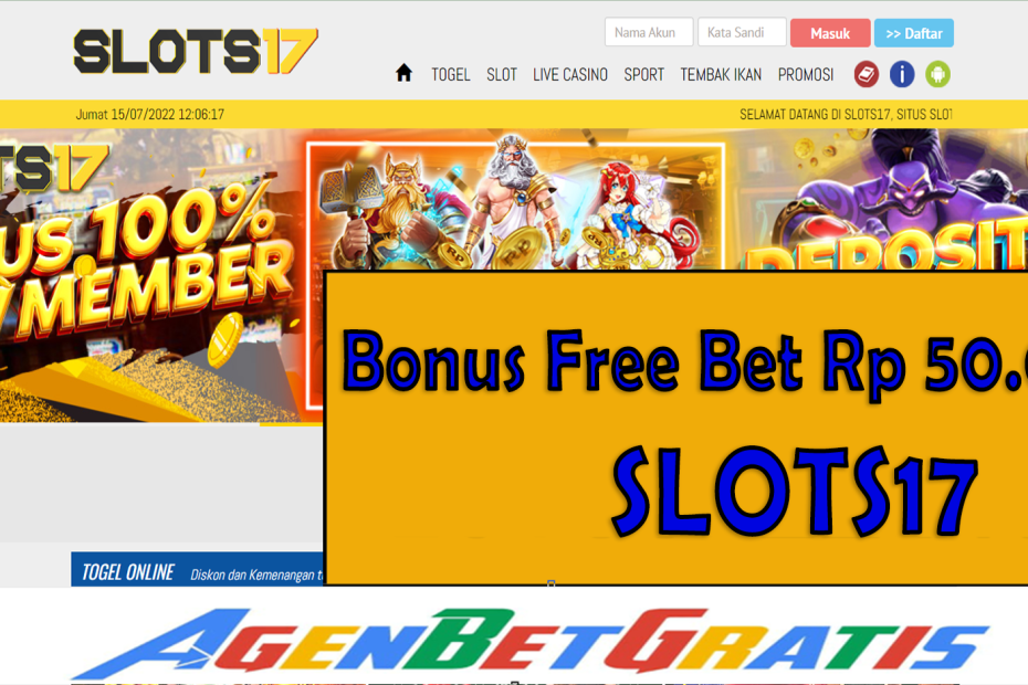 SLOTS17  - Bonus FreeBet 50.000