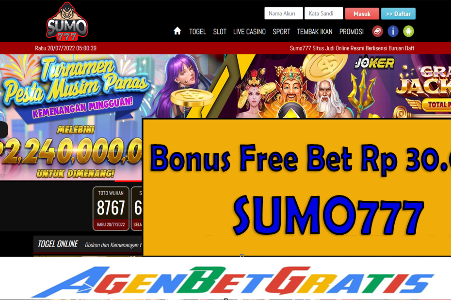 SUMO777 - Bonus FreeBet 30.000