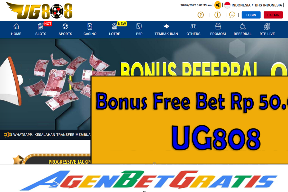 UG808 - Bonus FreeBet 50.000