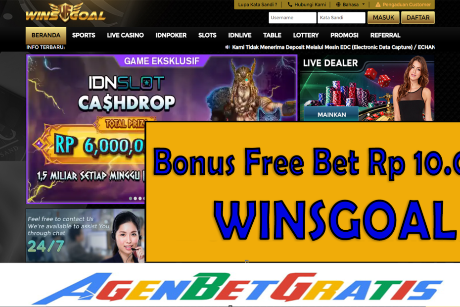 WINSGOAL - Bonus FreeBet 10.000
