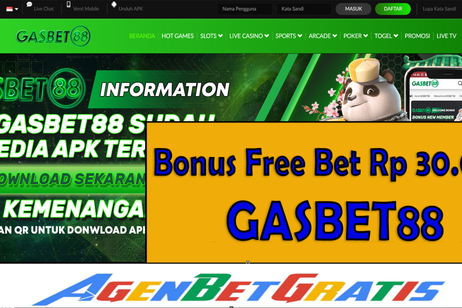GASBET88 - Bonus FreeBet 30.000