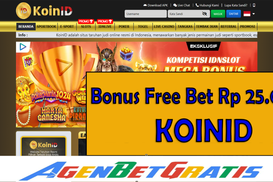 KOINID - Bonus FreeBet 25.000