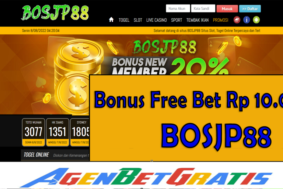 BOSJP88 - Bonus FreeBet 10.000