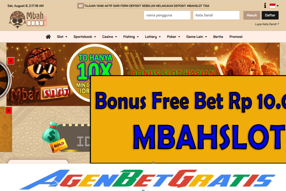 MBAHSLOT - Bonus FreeBet 10.000