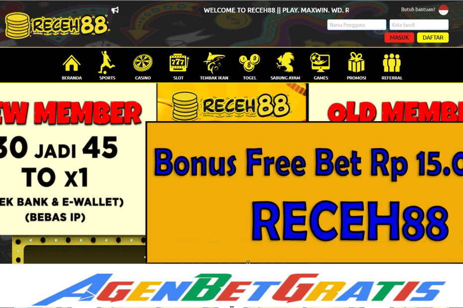 RECEH88 - Bonus FreeBet 15.000